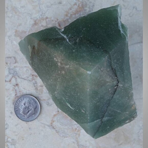 ❤️ green AVENTURINE crystal rock mineral point : calmness PROSPERITY chakra - Picture 5 of 6